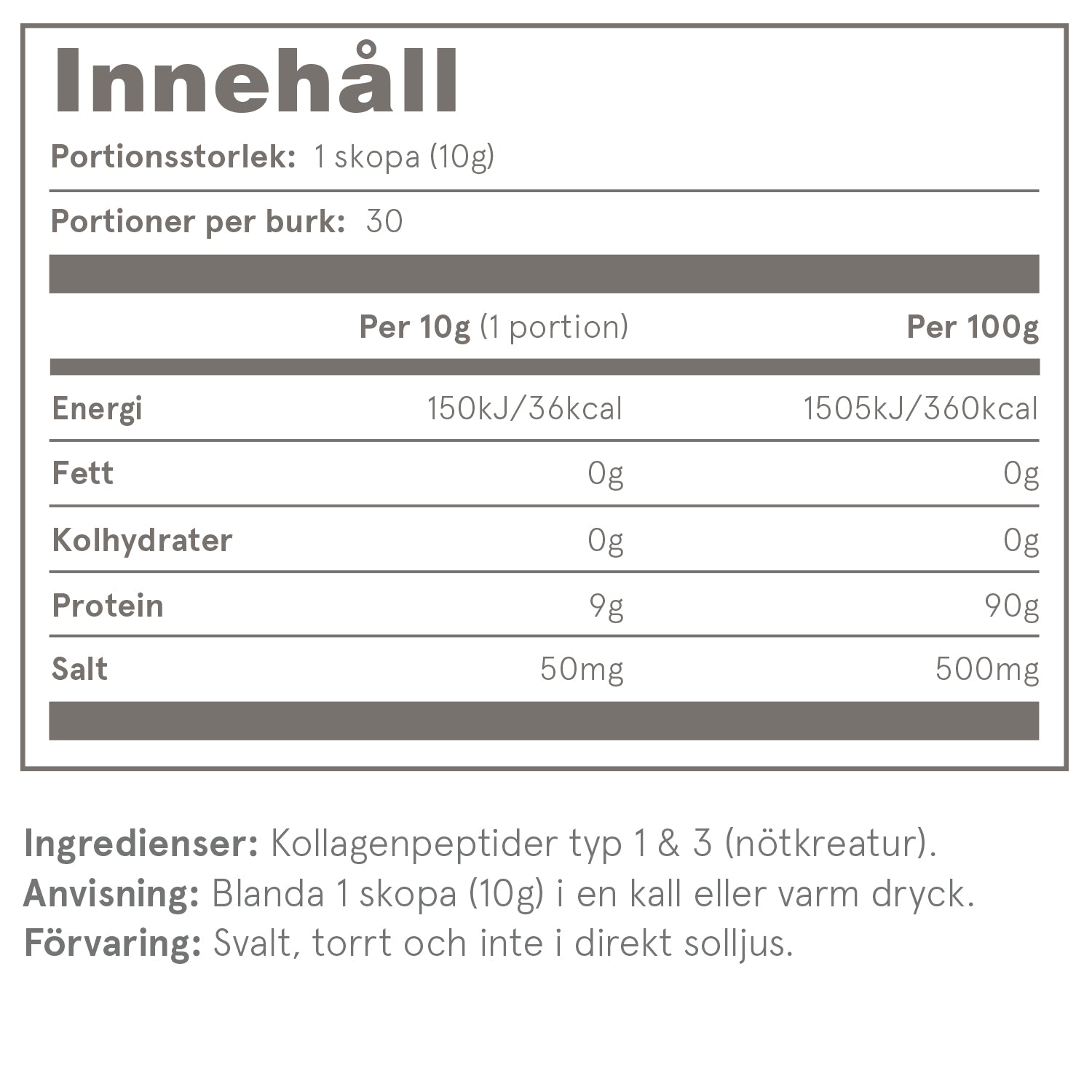 CP1 - Rena kollagenpeptider